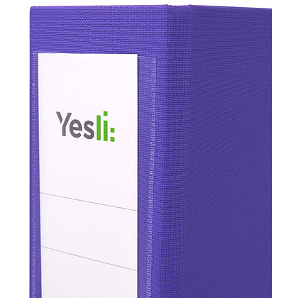 Папка-регистратор "Yesli:", А4, 75 мм, ПВХ, фиолетовый - 2