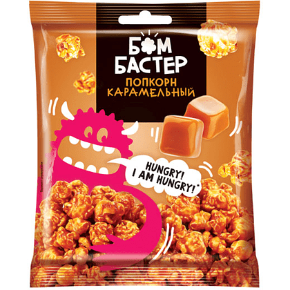 Попкорн "Бомбастер", карамельный, 35 г