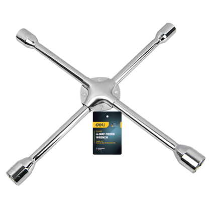 Ключ балонный крестообразный Deli YS EDL4416, 17/19/21/22 мм, хромированный - 2