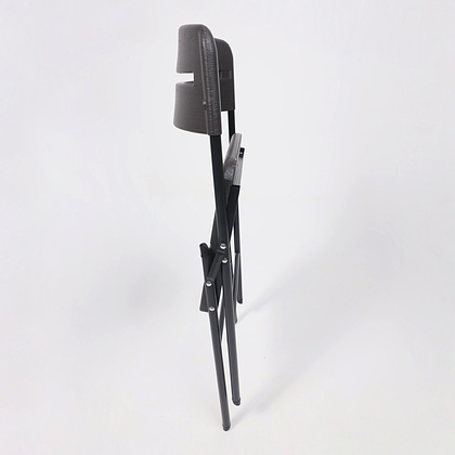 Стул складной, пластик, темно-серый - 15