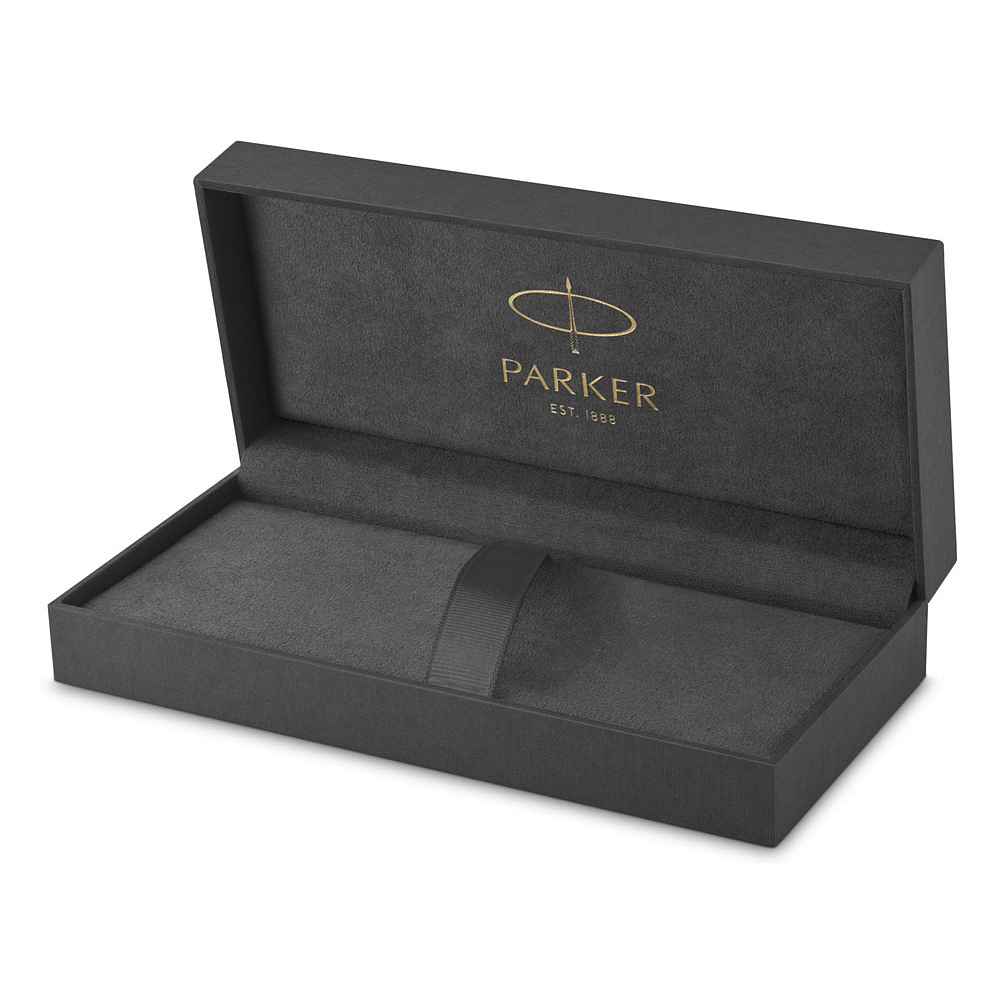 Ручка шариковая автоматическая Parker "Sonnet Lacquer Deep Black GT", 0.7 мм, черный, золотистый, стерж. черный - 3