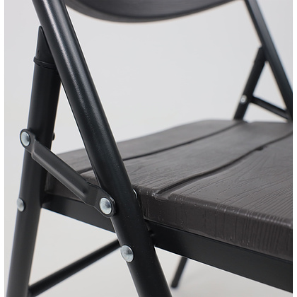 Стул складной, пластик, темно-серый - 11