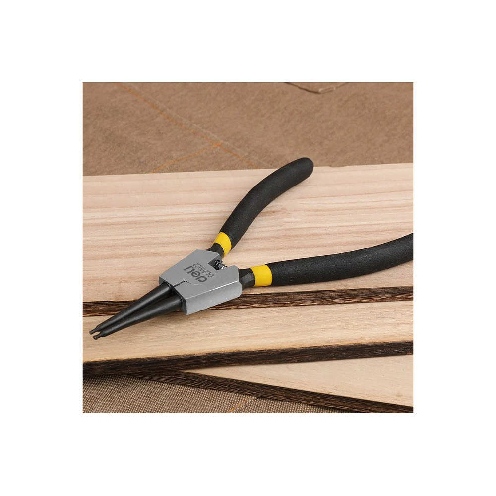 Съемники стопорных колец Deli YS EDL20521-4, 180 мм., набор 4 шт., желтый, черный - 6