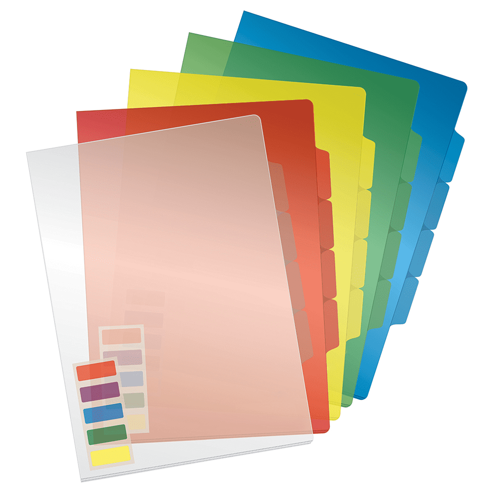 Папка-уголок "Стамм", А4, 150 мк, ассорти