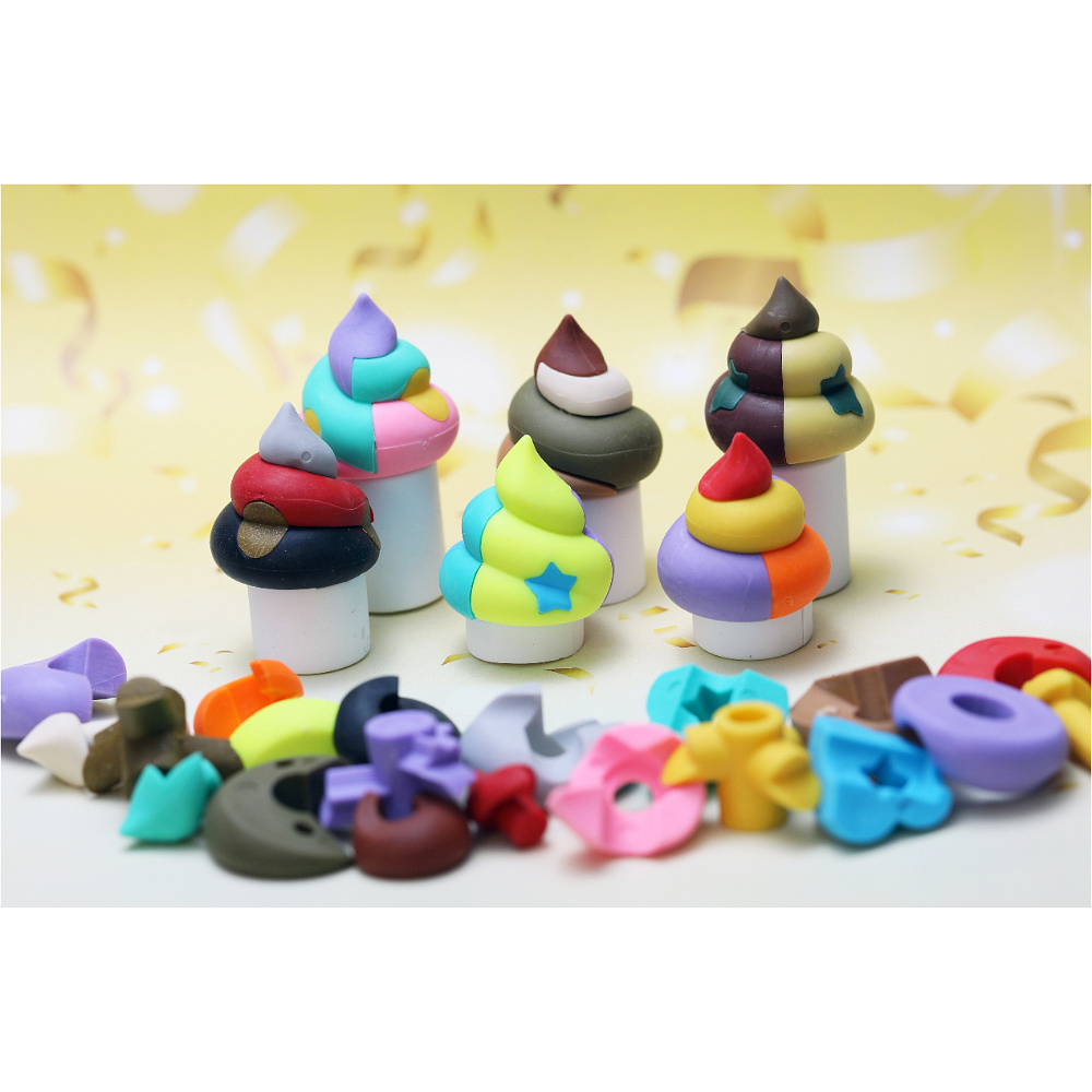 Ластик "IWAKO Puzzle Poop", 1 шт - 5