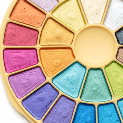 Краски акварельные металлик "Himi", набор, 24 цвета - 12