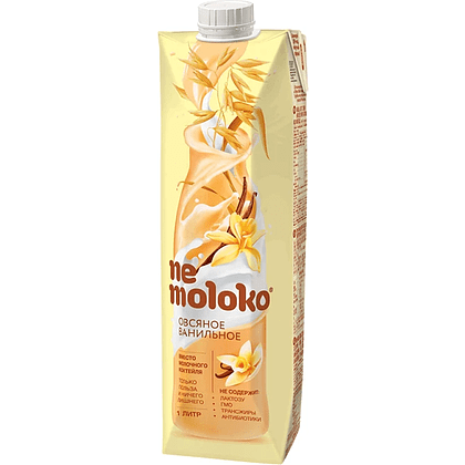 Напиток овсяный "Nemoloko", 1 л, овсяный ванильный