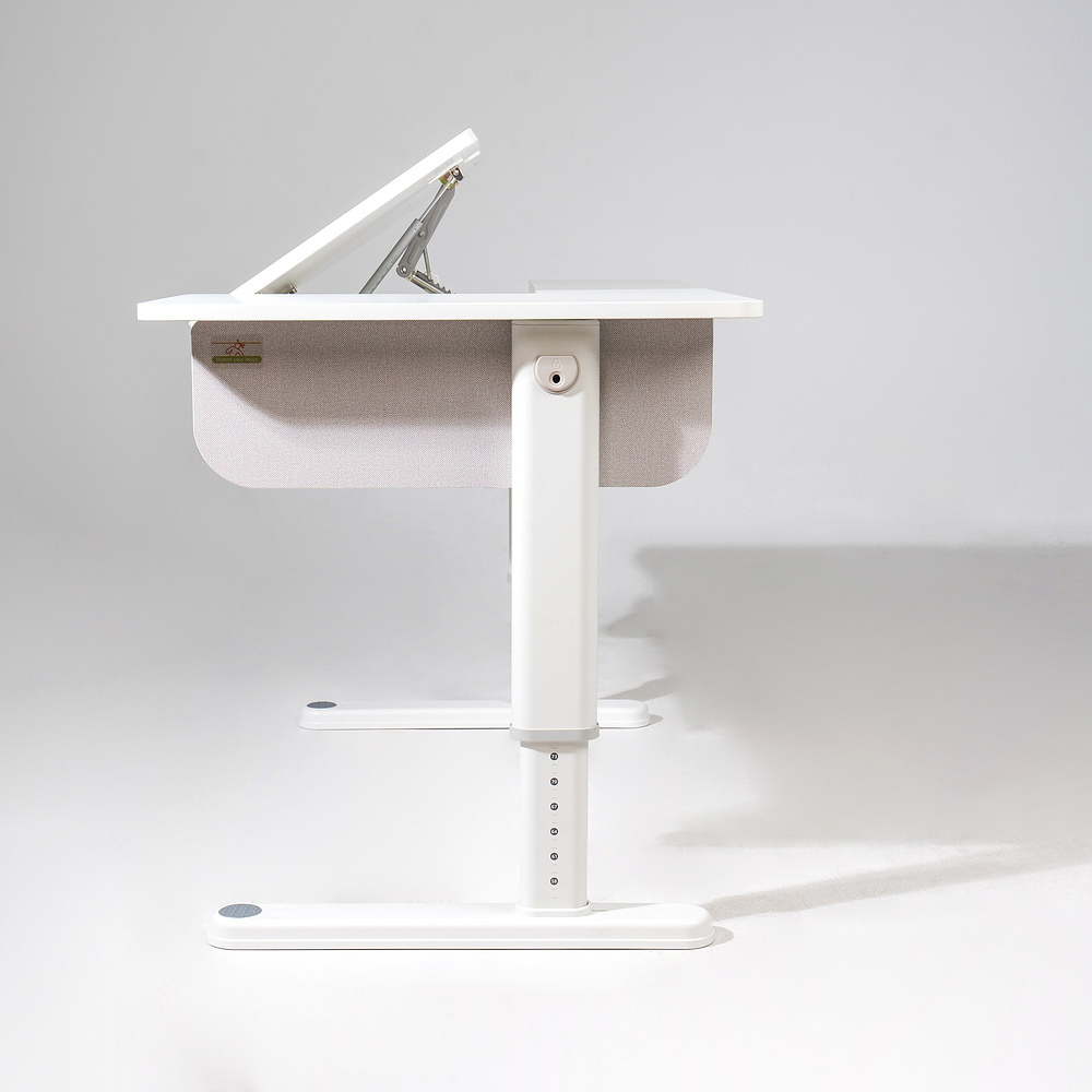 Комплект Ergosmart ученический Caravel S: стол регулируемый Caravel S, полка с подставкой для книг Wooden space S - 15