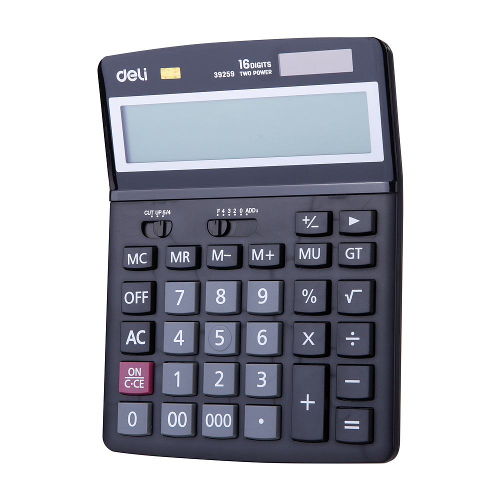 Калькулятор настольный Deli "39259", 16-разрядный, черный - 2