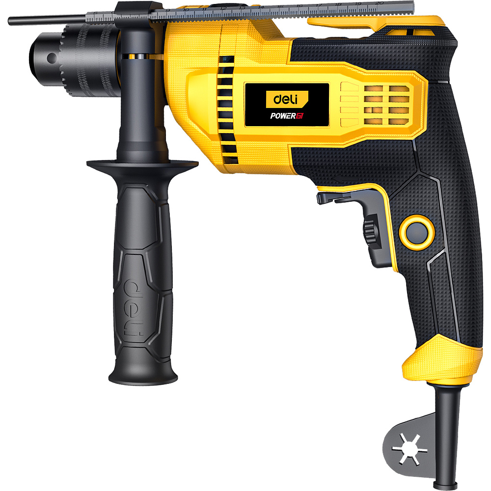 Дрель Deli YS EDL-CZ13-E6 Ударная 820 Вт, 3000 об/мин, 1 скорость - 2