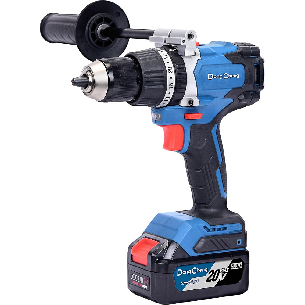 Аккумуляторная дрель-шуруповерт DongCheng DCJZ03-13 (TYPE FK), 20 В, 120 Нм, 2 АКБ, 5 Ач, З/У 4 А - 2