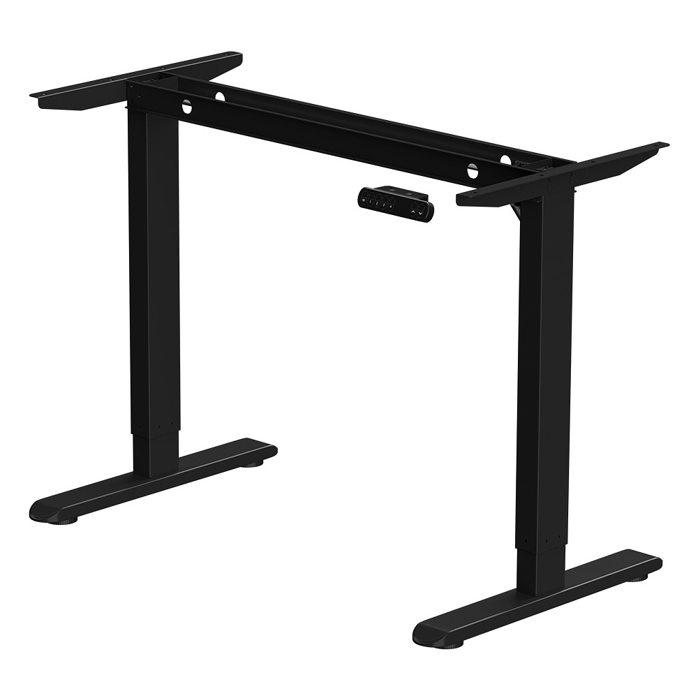Стол с электроприводом WellDesk Basic 1200x675х18 черный/ясень шимо светлый (9191456+9197779) - 4