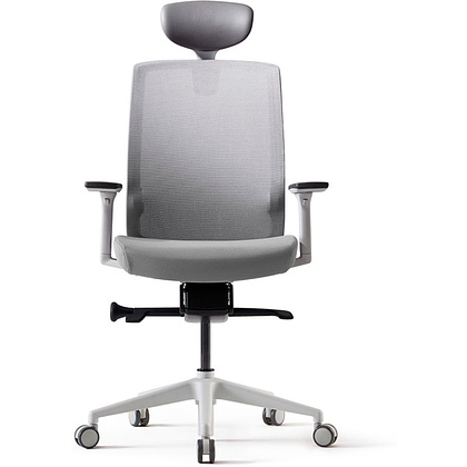 Кресло для руководителя BESTUHL "J1", сетка, ткань, пластик, серый - 2