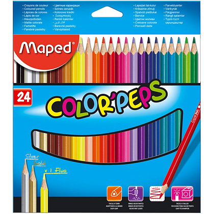 Цветные карандаши "Color Peps", 24 цвета, -30%