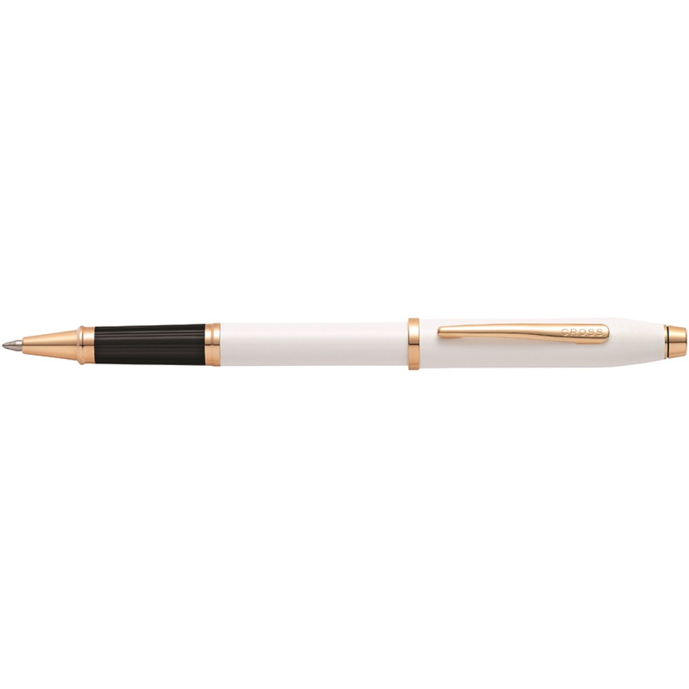 Ручка роллер "Century II Pearlescent White Lacquer", 0,7 мм, жемчужный, розовое золото, стерж. черный - 2