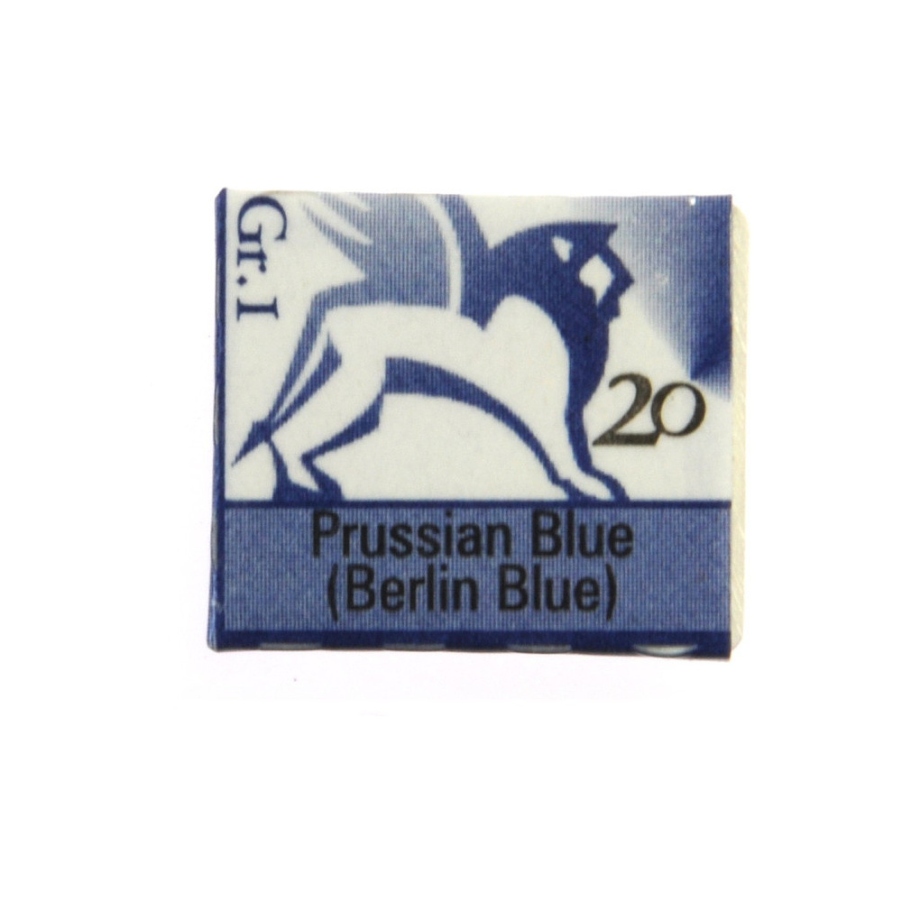 Краски акварельные "Renesans", 20 синий прусский, кювета