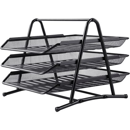 Модуль горизонтальный "Deli" на 3 лотка, черная сетка