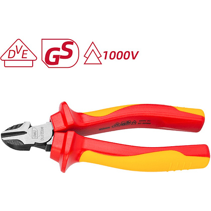 Бокорезы диэлектрические "Deli YS EDL512206", 160 мм, красный, желтый - 2