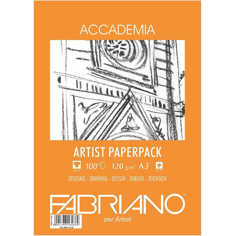 Блок бумаги для рисования "Fabriano. Art pack" А3, 120 г/м2, 100  листов