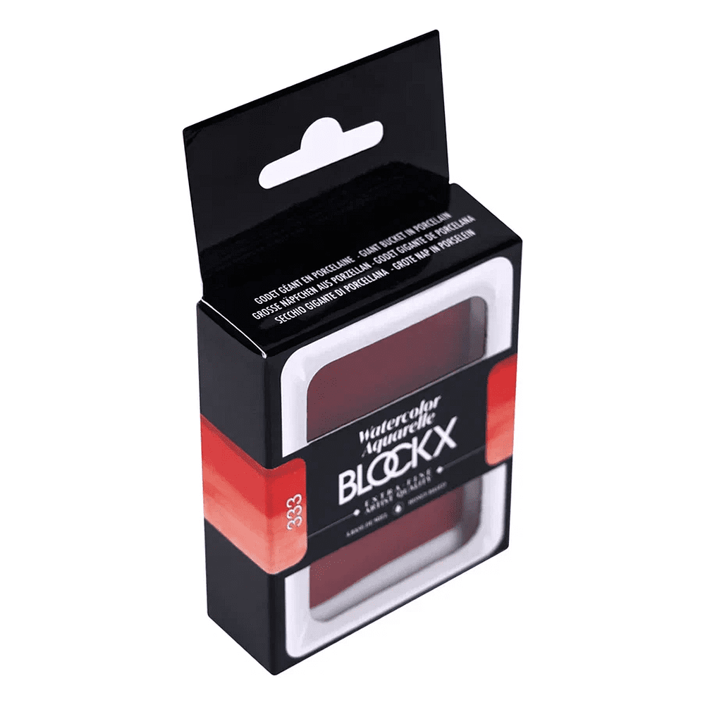 Краски акварельные "Blockx. Giant pan", 333 перилен красный, 18 мл., кювета - 4