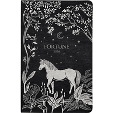 Ежедневник датированный "Fortune", А5, 128 страниц, черный, 2026