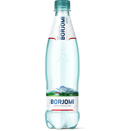 Вода минеральная "Borjomi", газированная, 0.5 л