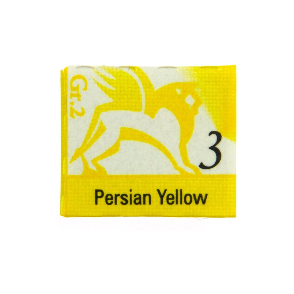 Краски акварельные "Renesans", 03 желтый персидский, кювета