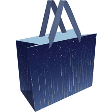 Пакет подарочный "Star rain", 32х26х12 см, ламинированный