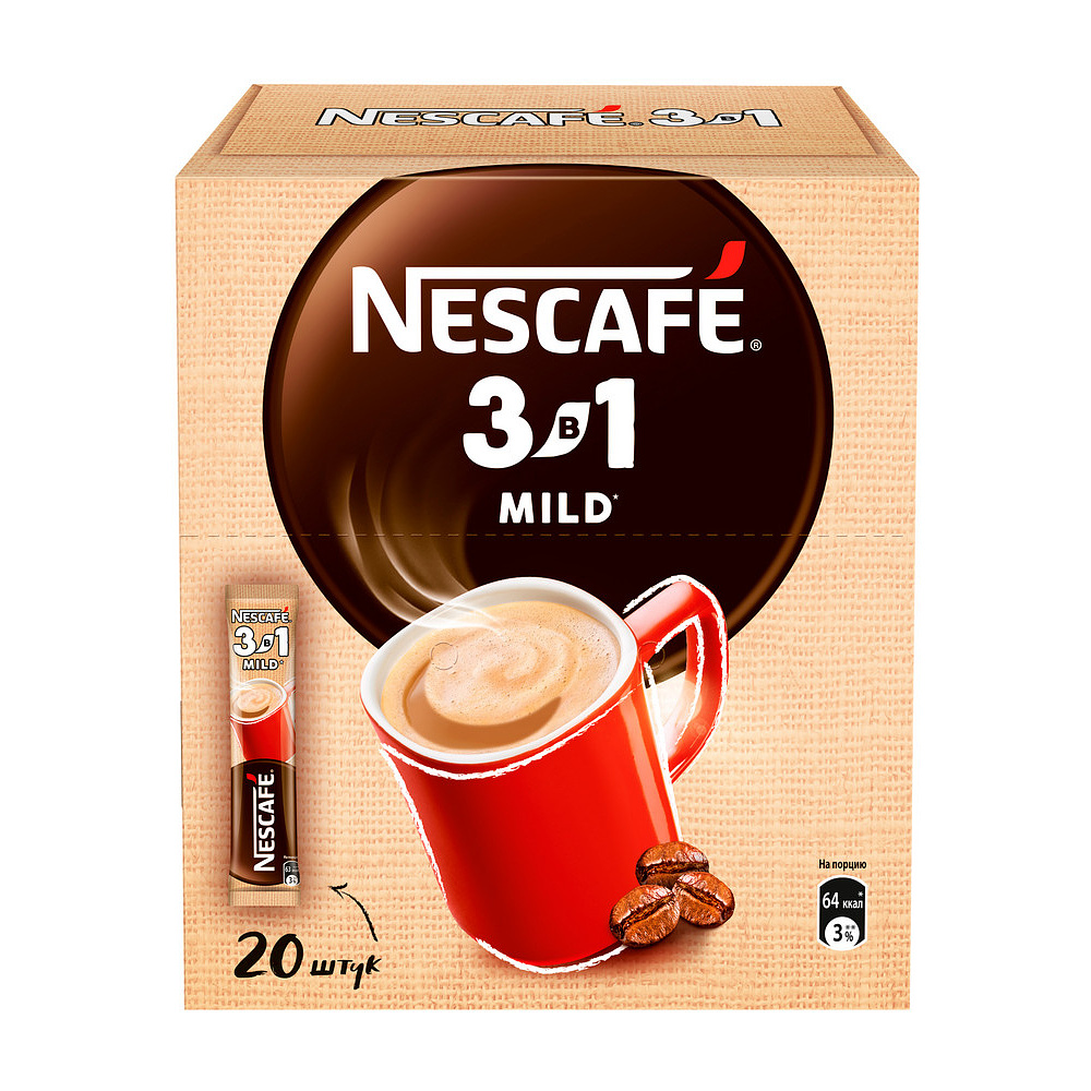 Кофейный напиток "Nescafe" 3в1 мягкий, растворимый, 16 г - 14