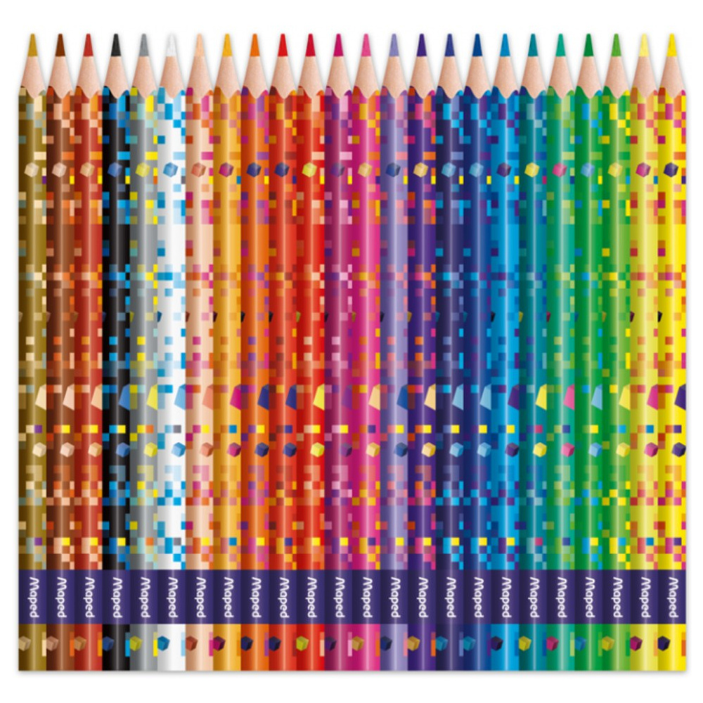 Цветные карандаши "Pixel Party", 24 цвета  - 2
