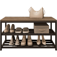 Обувница ALLERD 2 RION, черный муар, 830х320х450, австралийское дерево