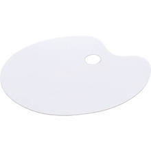 Палитра пластиковая "Сонет", овальная, 3 мм., 40х28 см