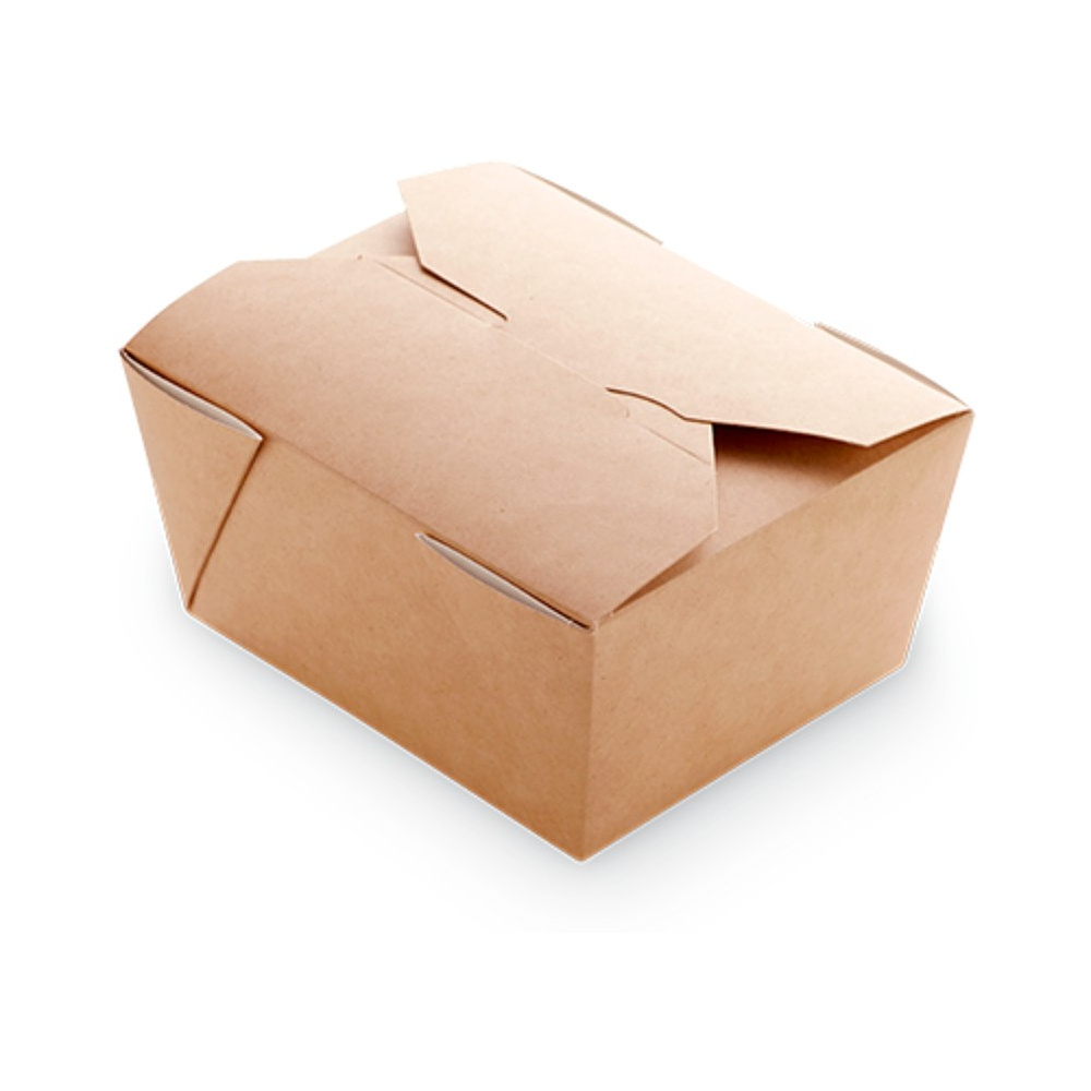 Контейнер бумажный 900 мл, 166/151х132/115х53, 60 шт/упак, крафт - 2