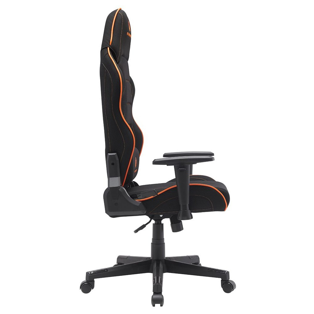 Кресло игровое EVERPROF "Panther", ткань, пластик, черный, оранжевый - 2
