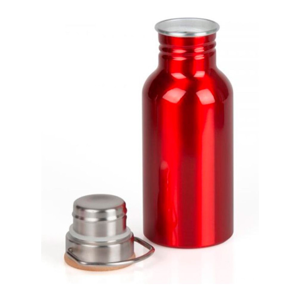Бутылка для воды "Eco Transit", металл, бамбук, 550 мл, красный - 2