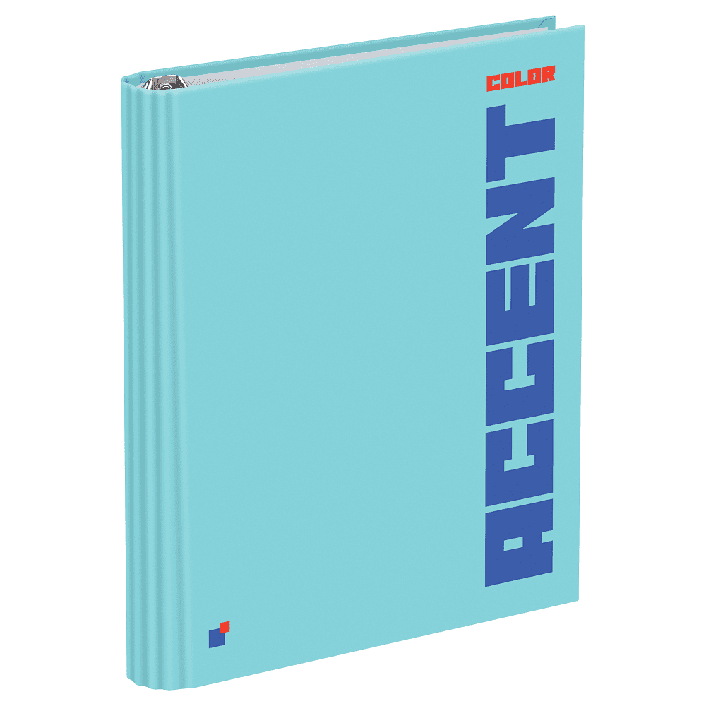 Тетрадь "Accent color", А5, клетка, на кольцах, разноцветный