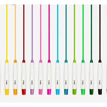 Мелки восковые "Himi Silky Crayon", 24 цвета, ассорти - 2