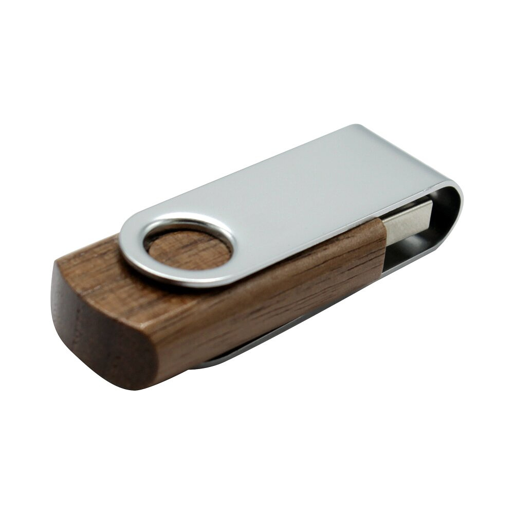 USB Flash накопитель 2.0 16 Gb VDF-008 СС, пластик, металл, серебристый