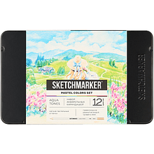 Цветные карандаши акварельные "Sketchmarker Пастельные оттенки"