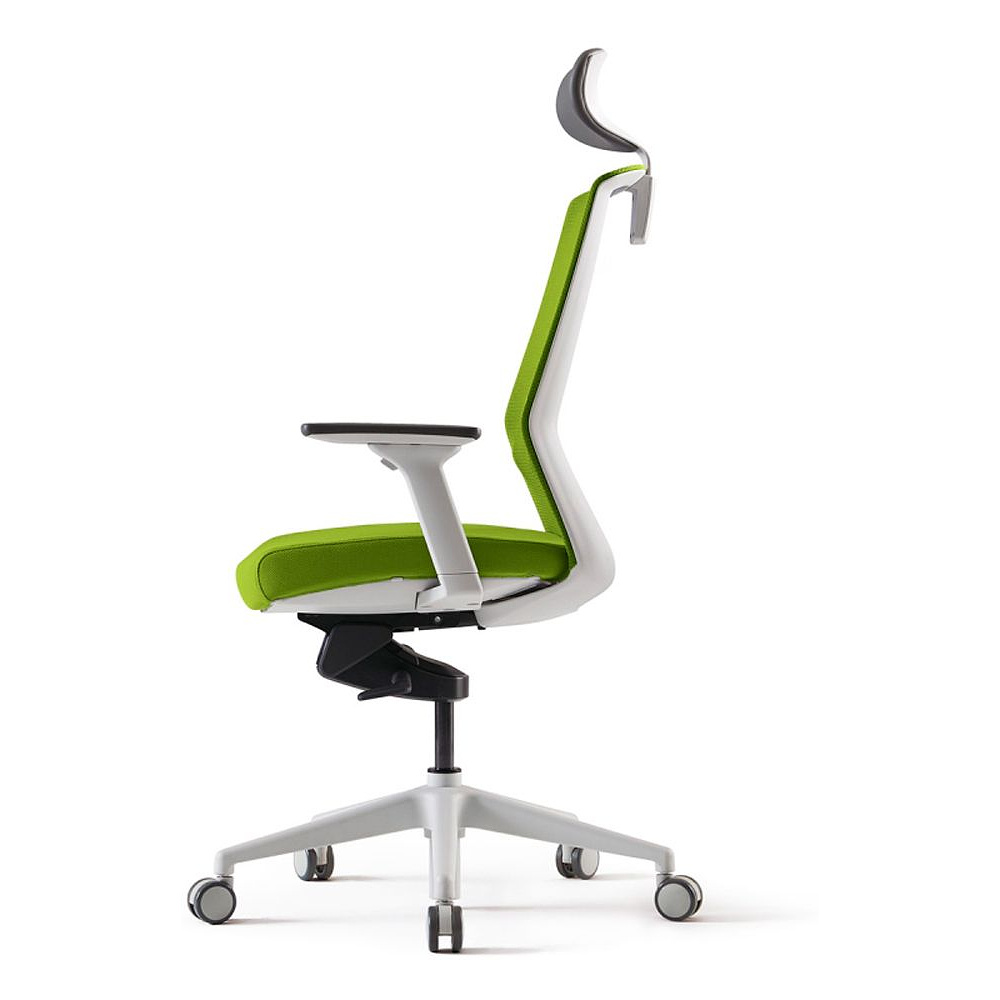 Кресло для руководителя BESTUHL J1, сетка, ткань, пластик, зеленый  - 3