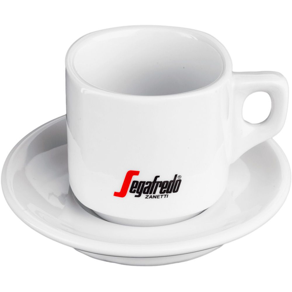 Набор "Segafredo Espresso", чашка с блюдцем, керамика, 60 мл, белый