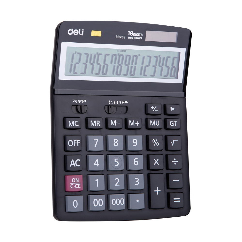 Калькулятор настольный Deli "39259", 16-разрядный, черный - 3