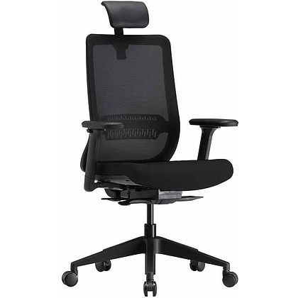 Кресло для руководителя "Modern", пластик, ткань, черный
