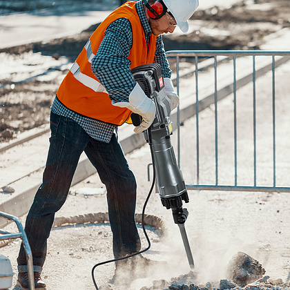 Молоток отбойный Deli RS EDE-DG30-1E 2100 Вт, 85 Дж, 1650 уд/мин, кейс - 7