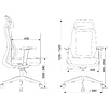 Кресло для руководителя Бюрократ MC-G411N-H сетка, ткань, серый, крестов. пластик, с подголов. - 14