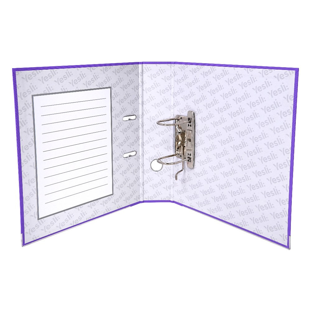Папка-регистратор "Yesli:", А4, 75 мм, ПВХ Эко, фиолетовый - 5