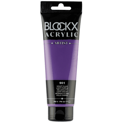 Краски акриловые "Blockx", 901 фиолетовый светлый, 120 мл