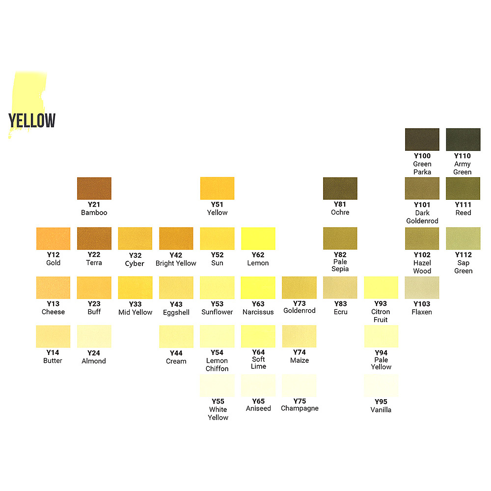 Маркер перманентный двусторонний "Sketchmarker Brush", Y13 сыр - 2