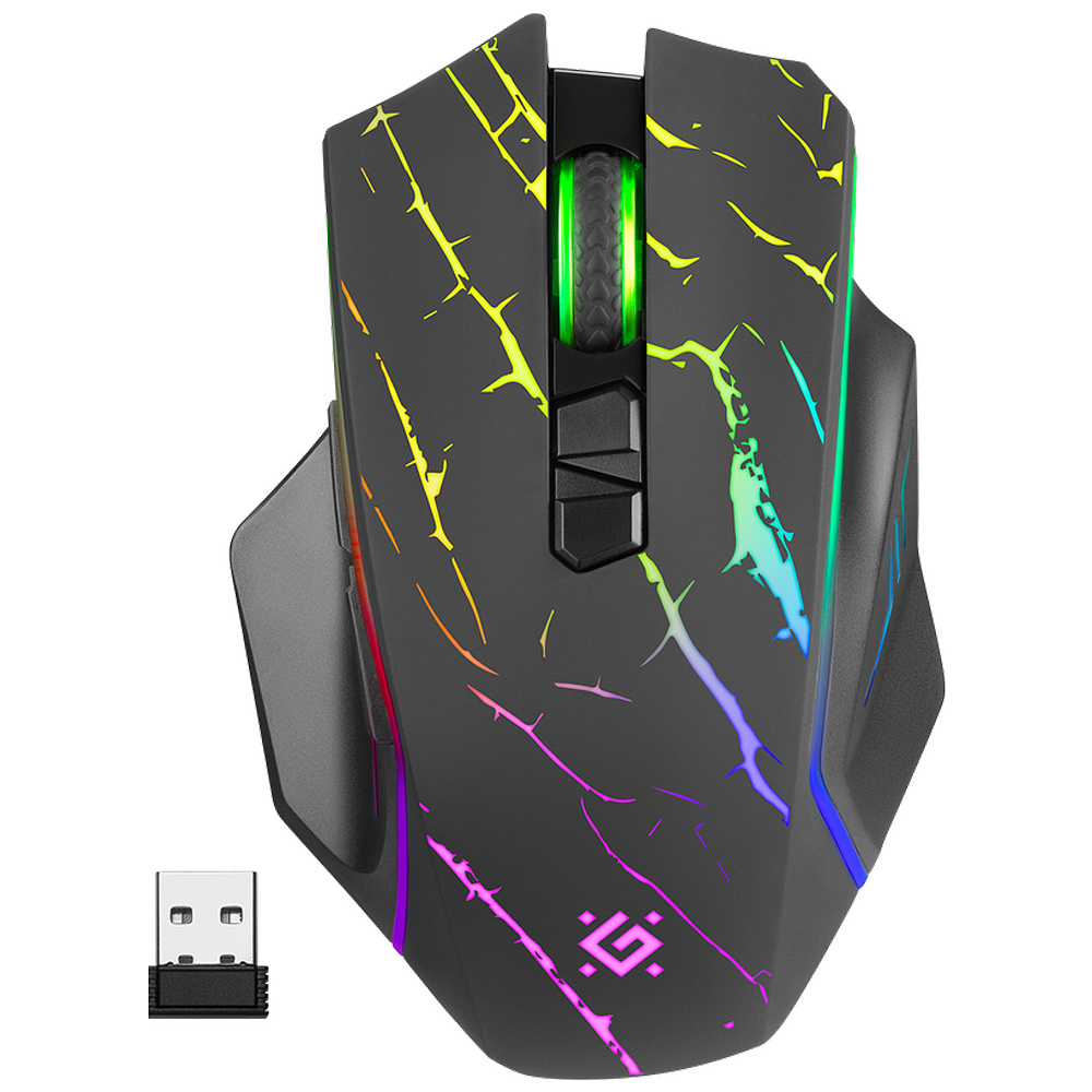 Мышь Defender "URAN GM-503", беспроводная, 1200-3200  dpi, 8 кнопок, черный - 2