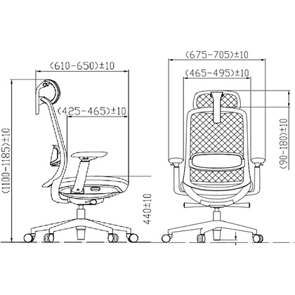 Кресло эргономичное SitZone CH-531A -BS ткань, пластик, белый - 6